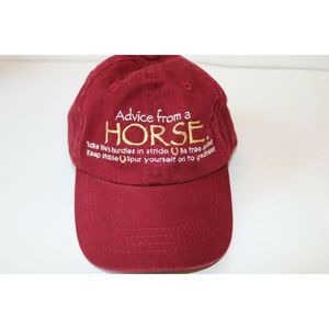 Advice from a Horse - Hat / Cap - Dark Red